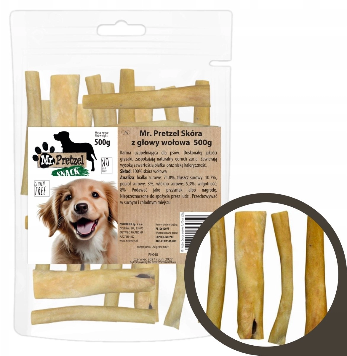 Mr Bandit DOG TREAT- Mr. Pretzel
