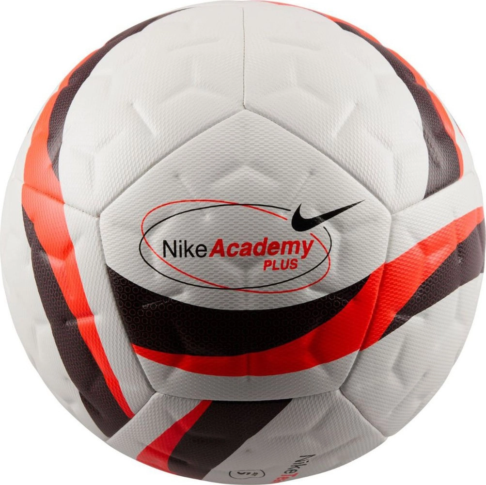Piłka nożna Nike Academy Plus biało-pomarańczowo-czarna