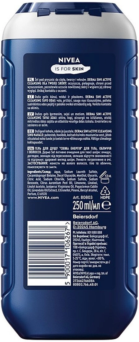 NIVEA MEN Energy Shower Gel for