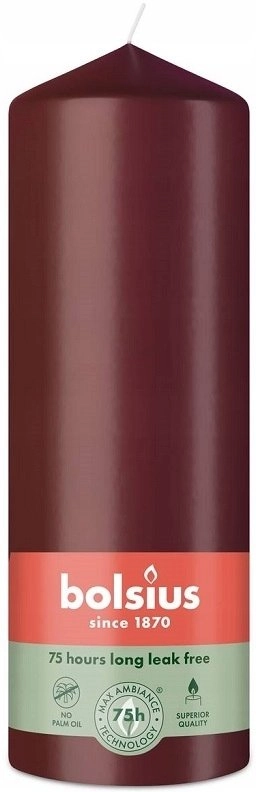 Cylinder candle BOLSIUS  red  6.8