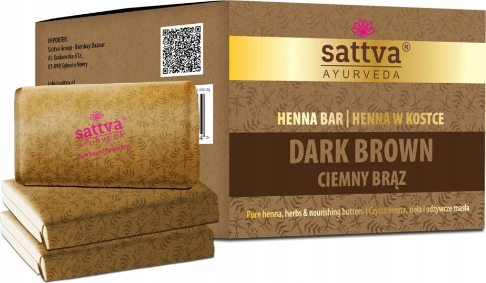 SATTVA_Ayurveda Henna Bar henna w kostce