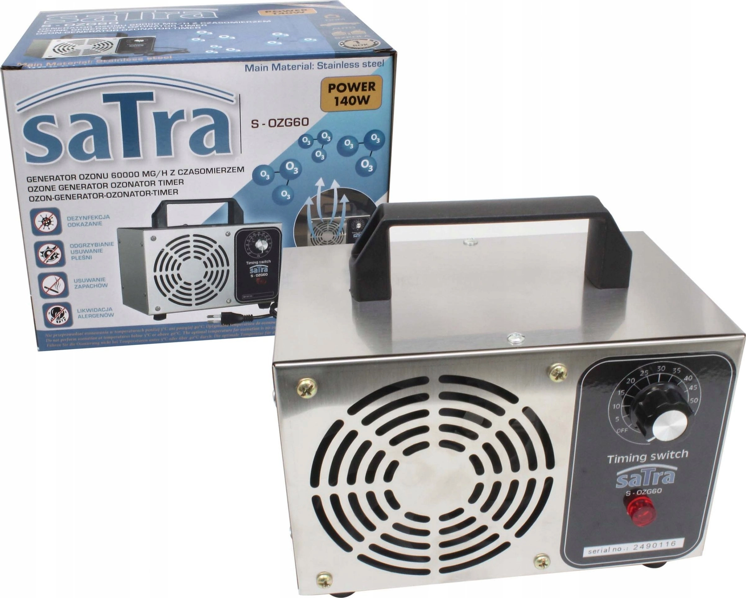 SATRA OZONE GENERATOR 60000 MG/H WITH
