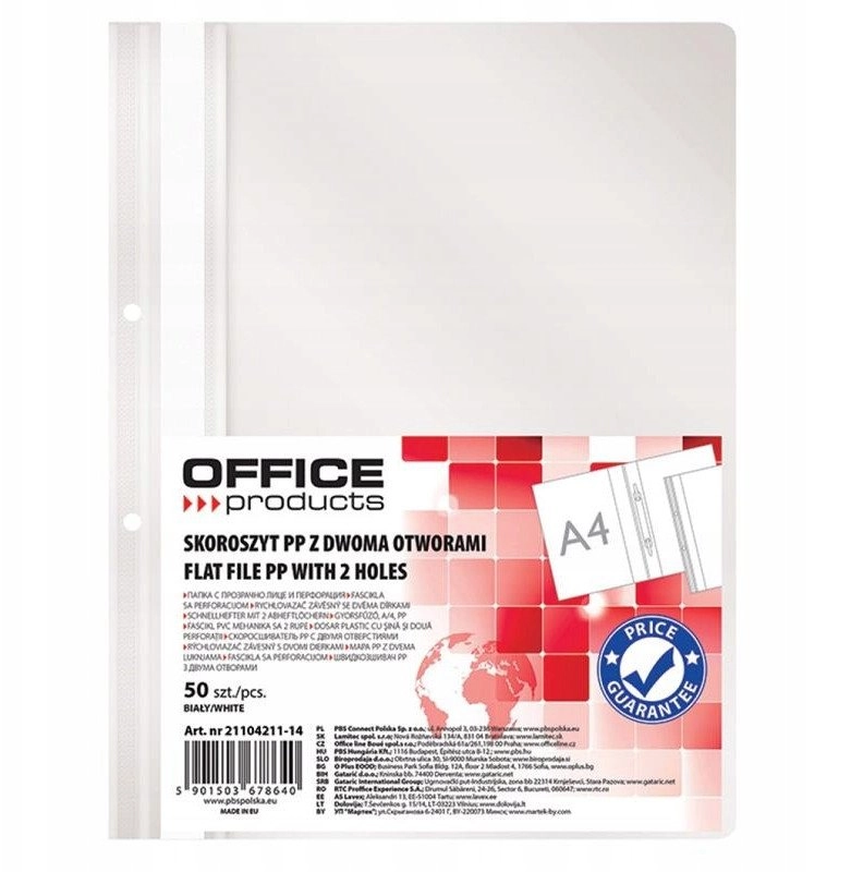 Skoroszyt OFFICE PRODUCTS  PP  A4  2