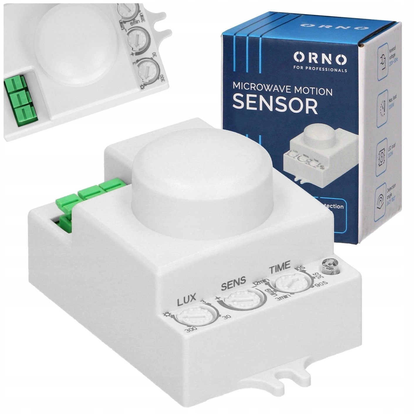 Orno Microwave motion sensor  mini  360/180