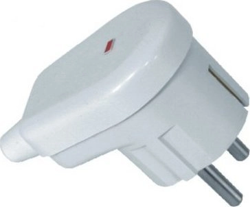 Orno 2P+Z angled plug with backlight