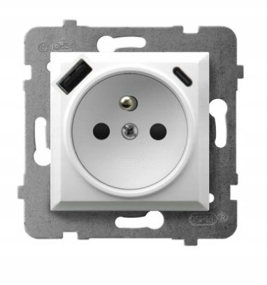 ARIA Single socket with grounding with