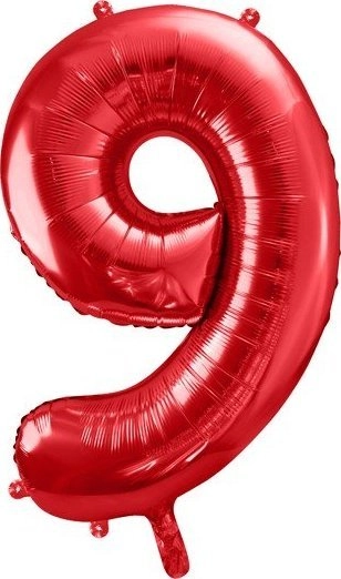 PartyDeco Large foil balloon 86cm red