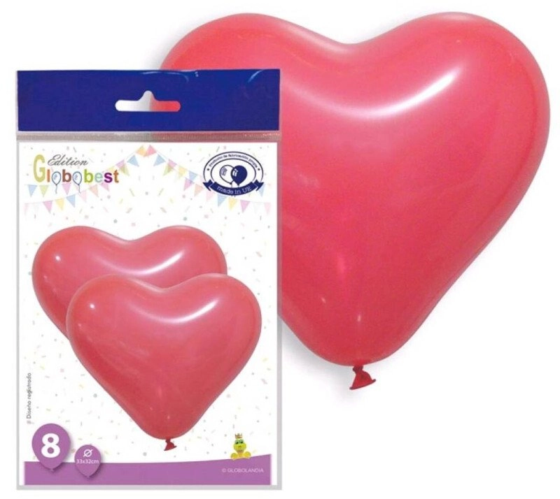BALLOONS (5117-05 8 PSC. HEART-SHAPED (