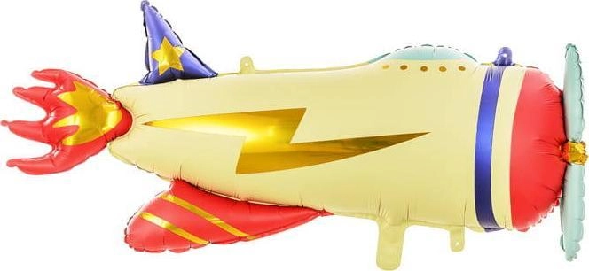 PartyDeco Foil balloon Airplane  91x39cm one