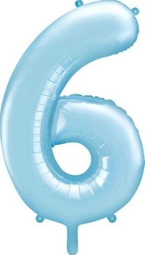 Party Deco Balon foliowy cyfra 6
