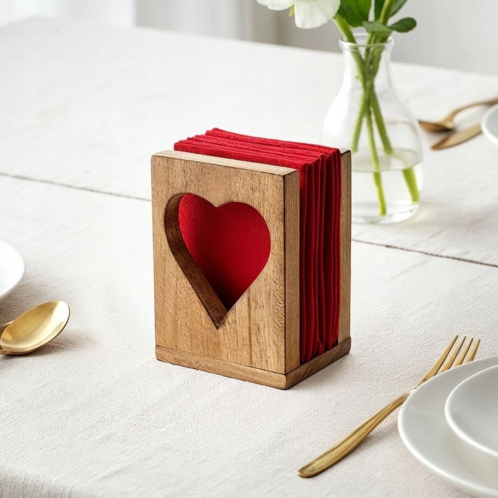 Party Deco Napkin holder wooden mango