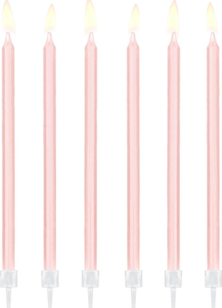 Smooth birthday candles 14 cm  12