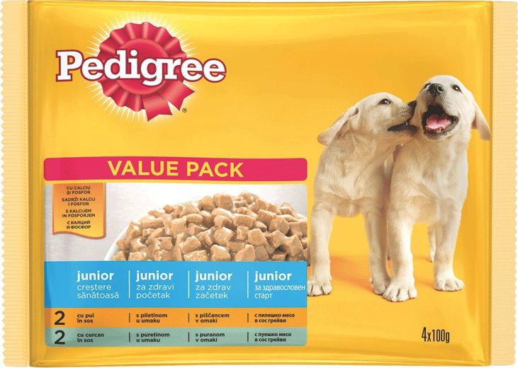 Pedigree PEDIGREE 4x100g JUNIOR KURCZAK  RYŻ