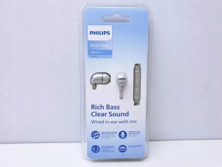 Słuchawki Philips Słuchawki Philips TAE1146GY/10 srebrne