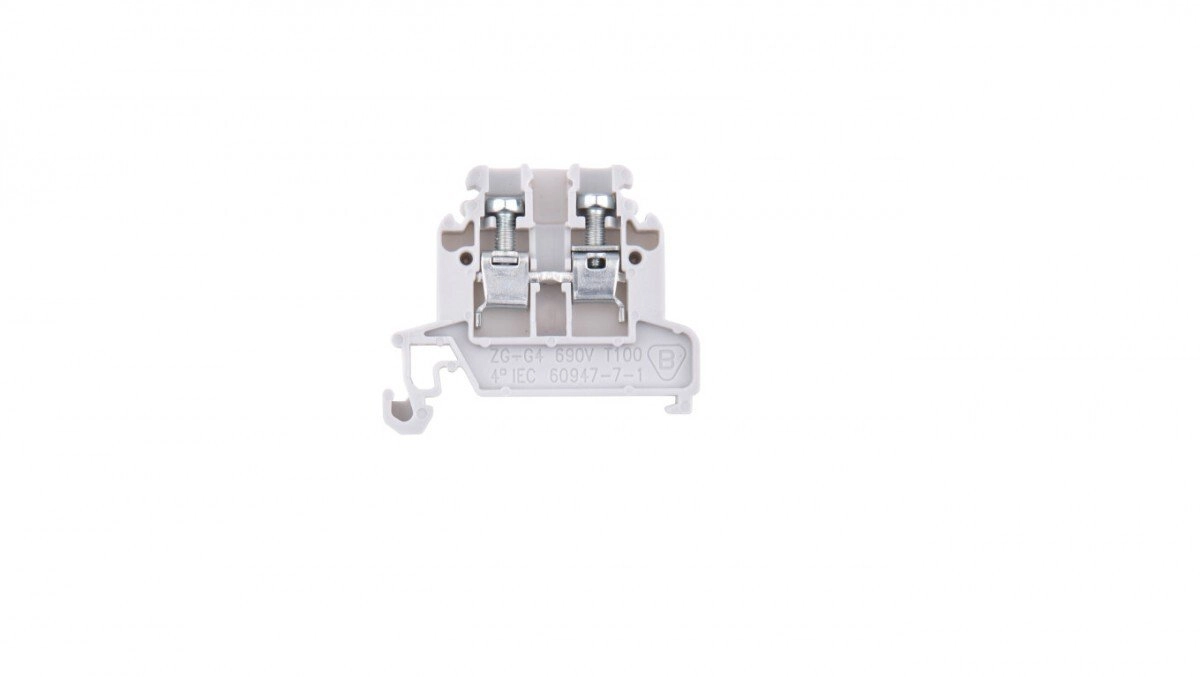 2-wire rail terminal block 4 mm2