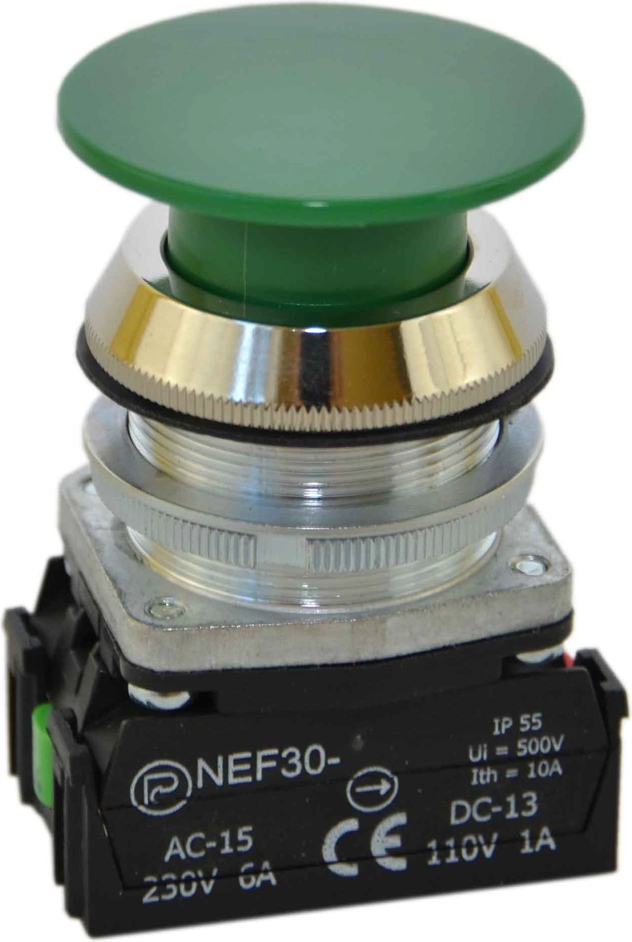 Promet Control button 30mm green with