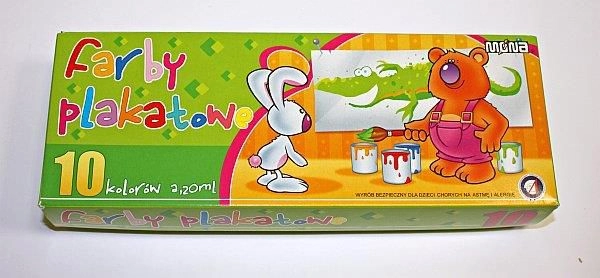 Poster paints 10col 20ml MONA 5907591300104