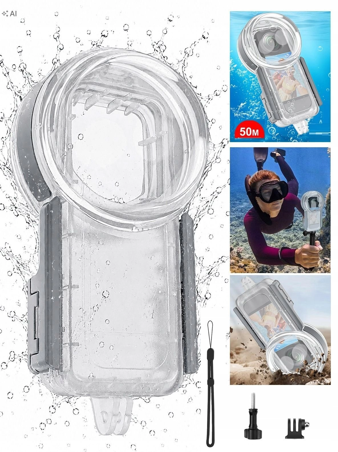 Puluz Underwater waterproof case 50m for