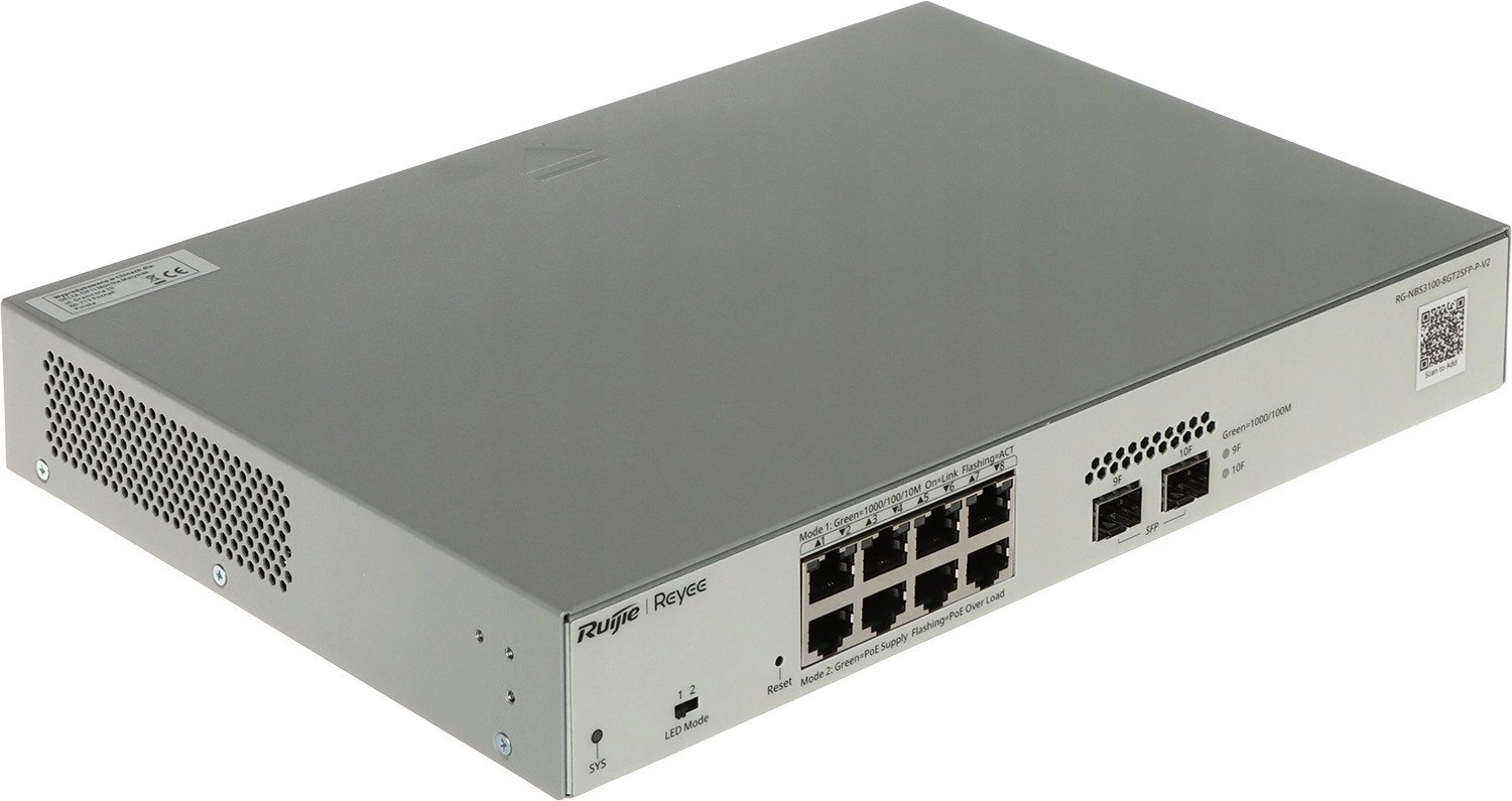 POE SWITCH RG-NBS3100-8GT2SFP-P-V2 8-PORT SFP REYEE