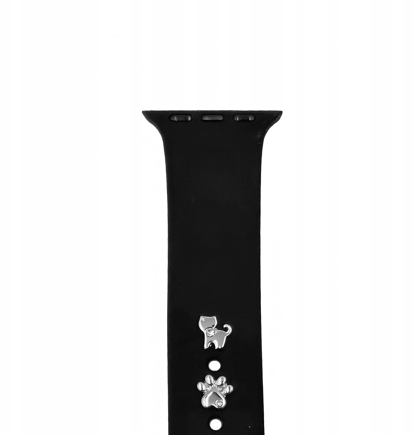 Pin Charms silver cat watch strap