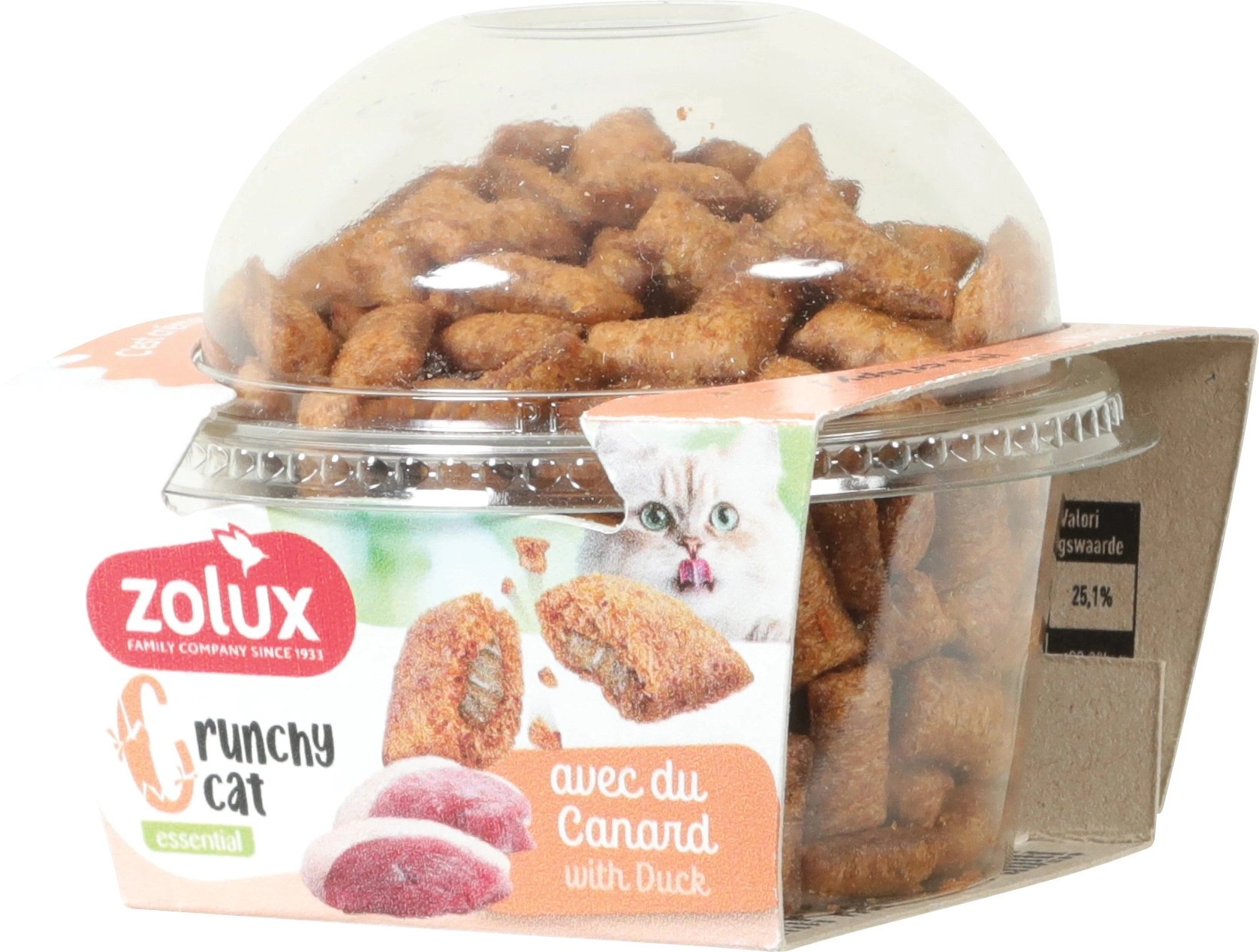 ZOLUX CRUNCHY CAT cookies with duck