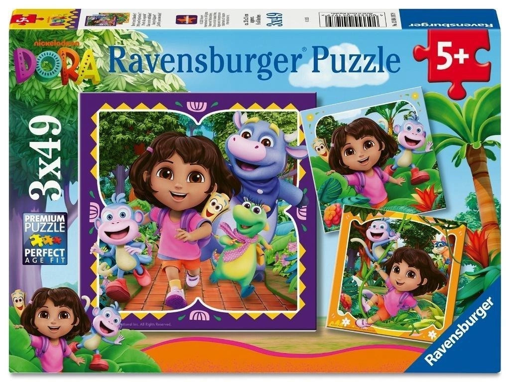 2D puzzle for children: Dora 3x49