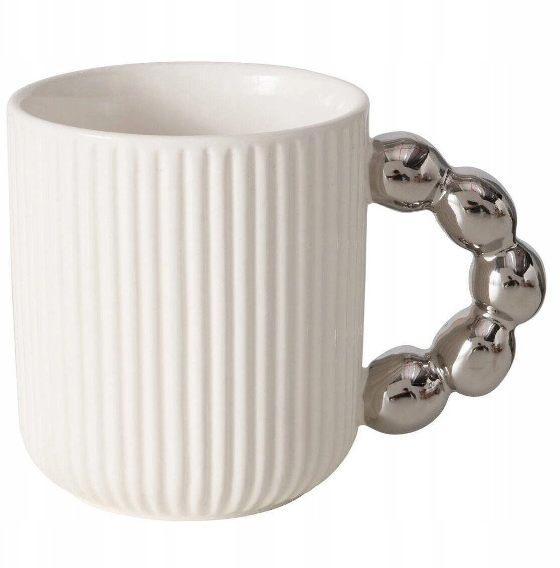 A large mug with a decorative