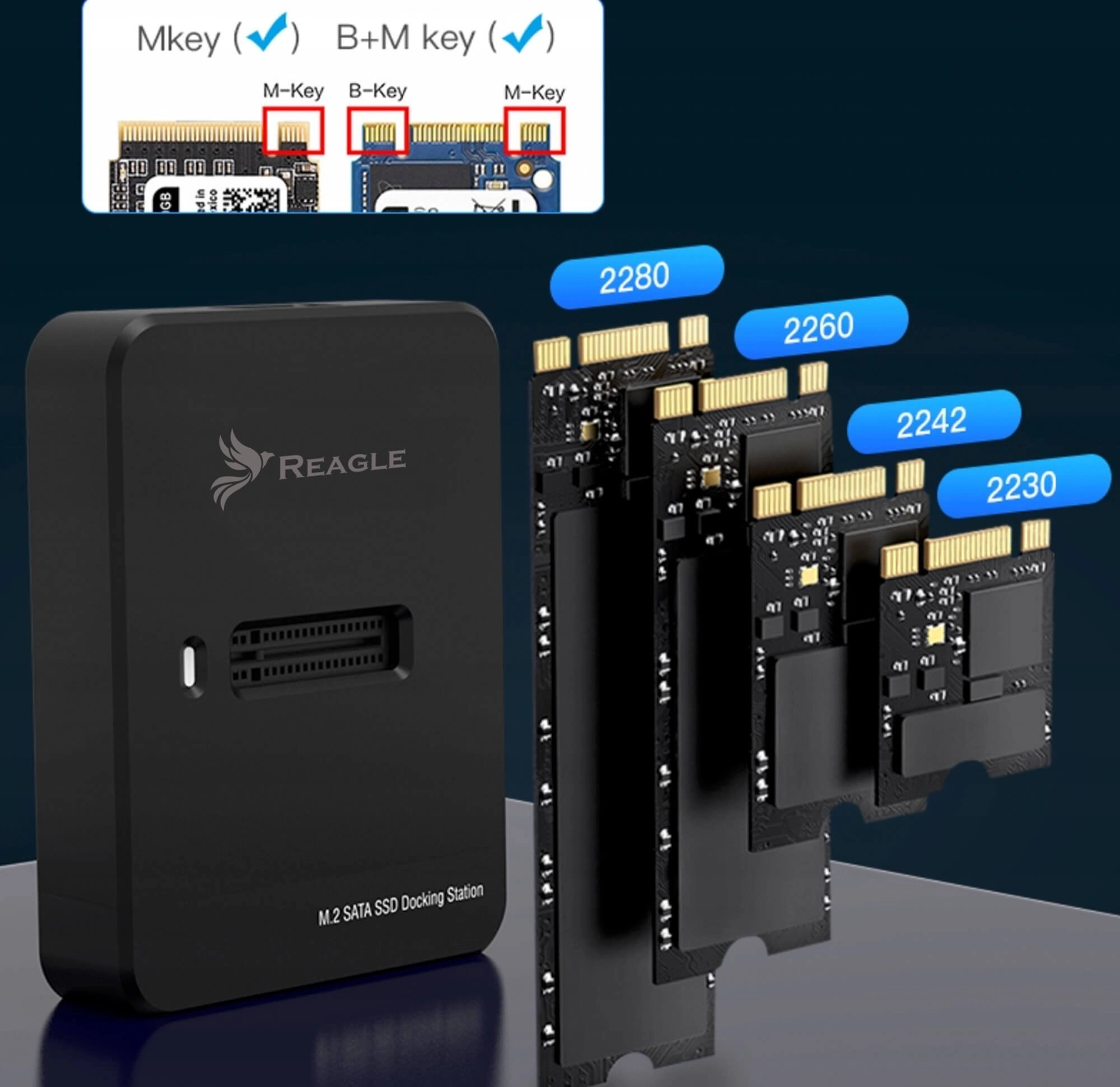 Kieszeń Reagle Adapter SSD M.2