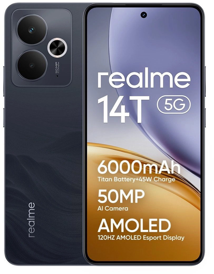 Realme 14T 5G 8/256 smartphone black