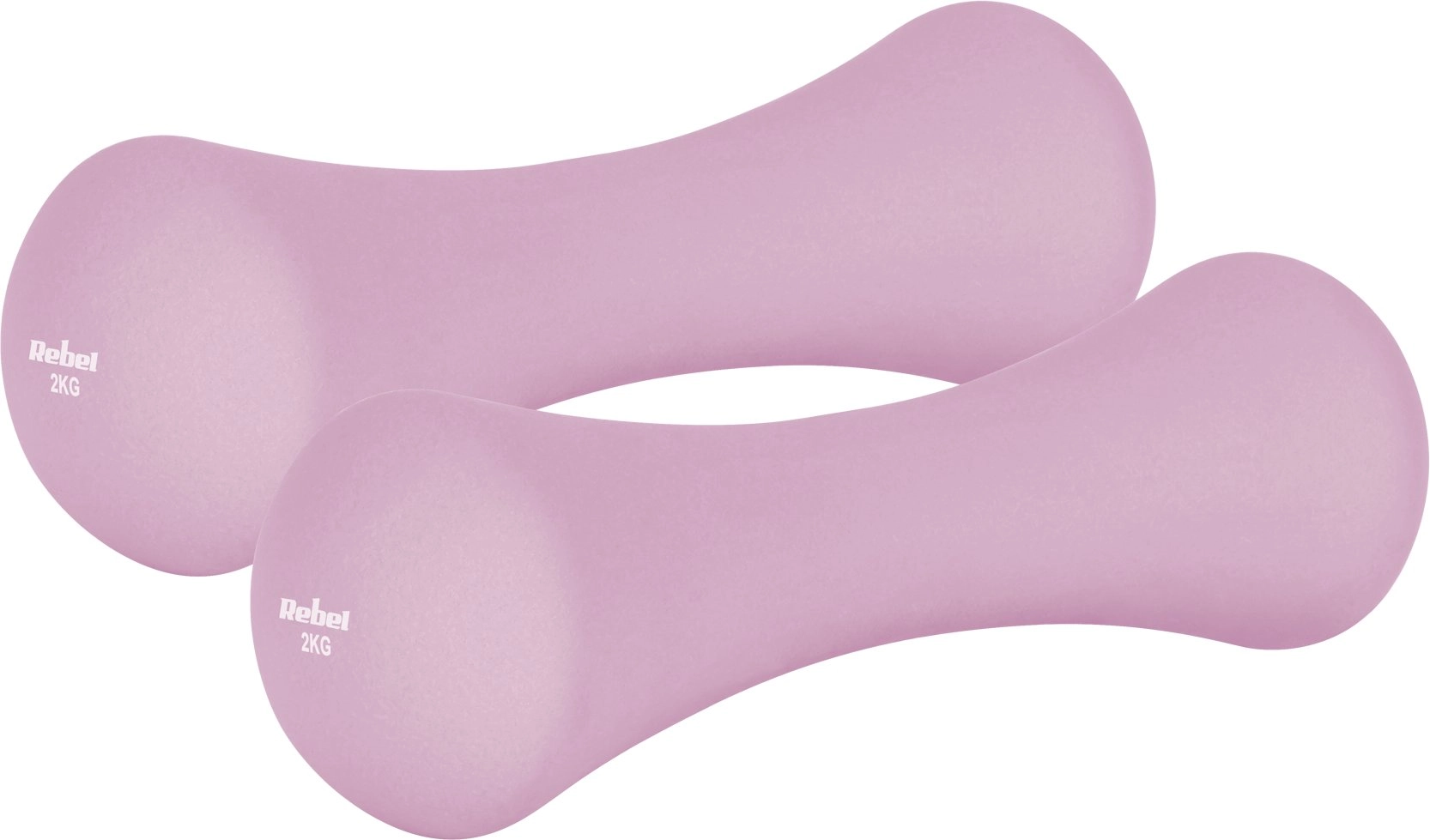 Neoprene cast iron dumbbells 2x2kg REBEL