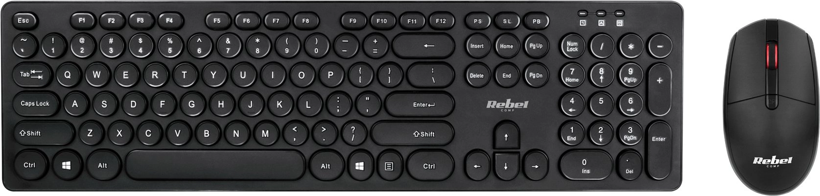 Rebel WS400 wireless keyboard and mouse