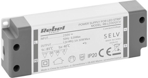 Rebel Zasilacz Rebel do sznurów LED