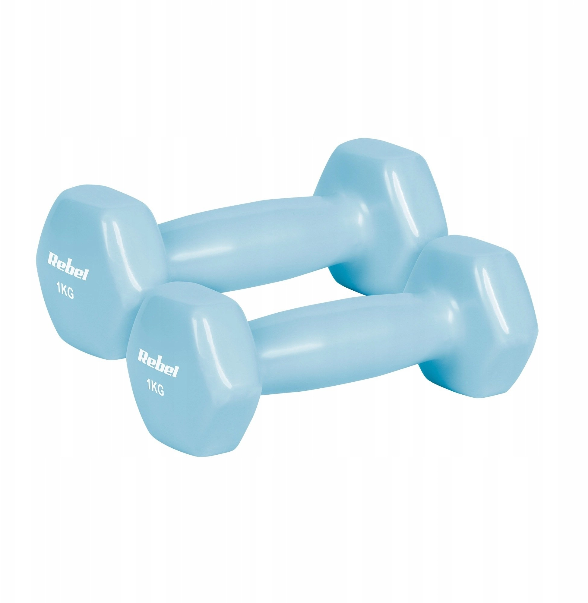 Rebel Hantelki żeliwne winylowe HEX 2x1kg