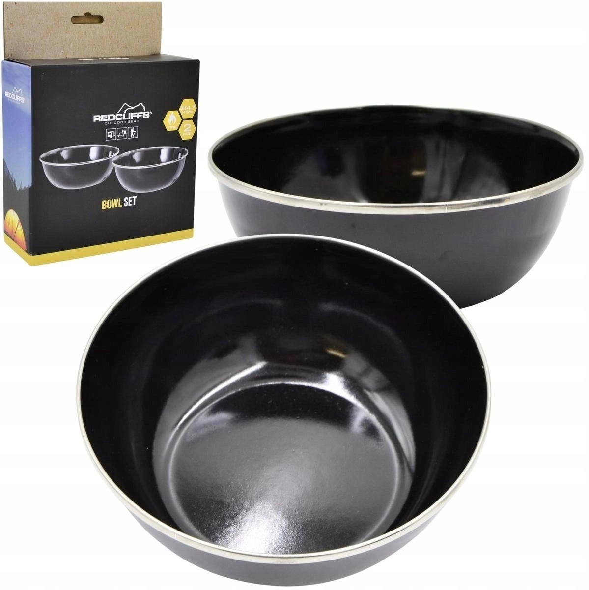 TOURIST SET BOWL 2 PCS REDCLIFFS