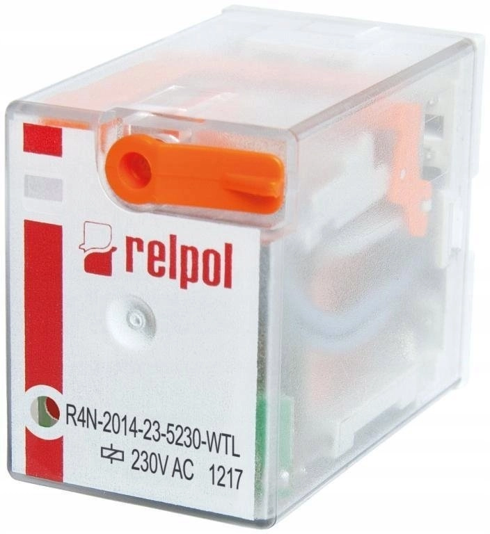 Industrial relay 4P 230V AC AgNi