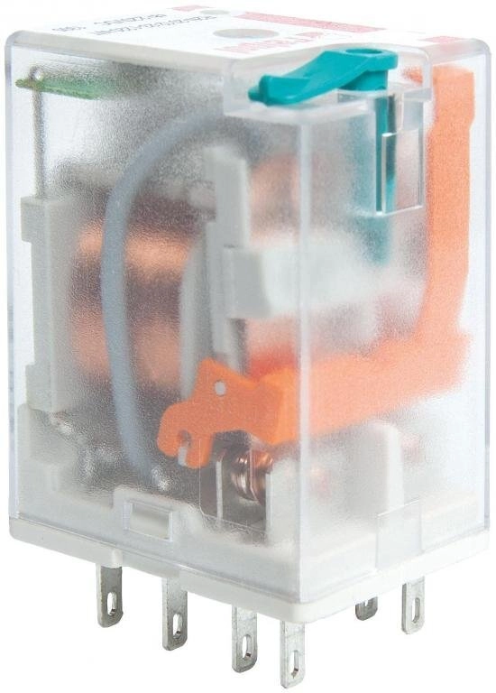 Industrial relay 2P 220V DC AgNi