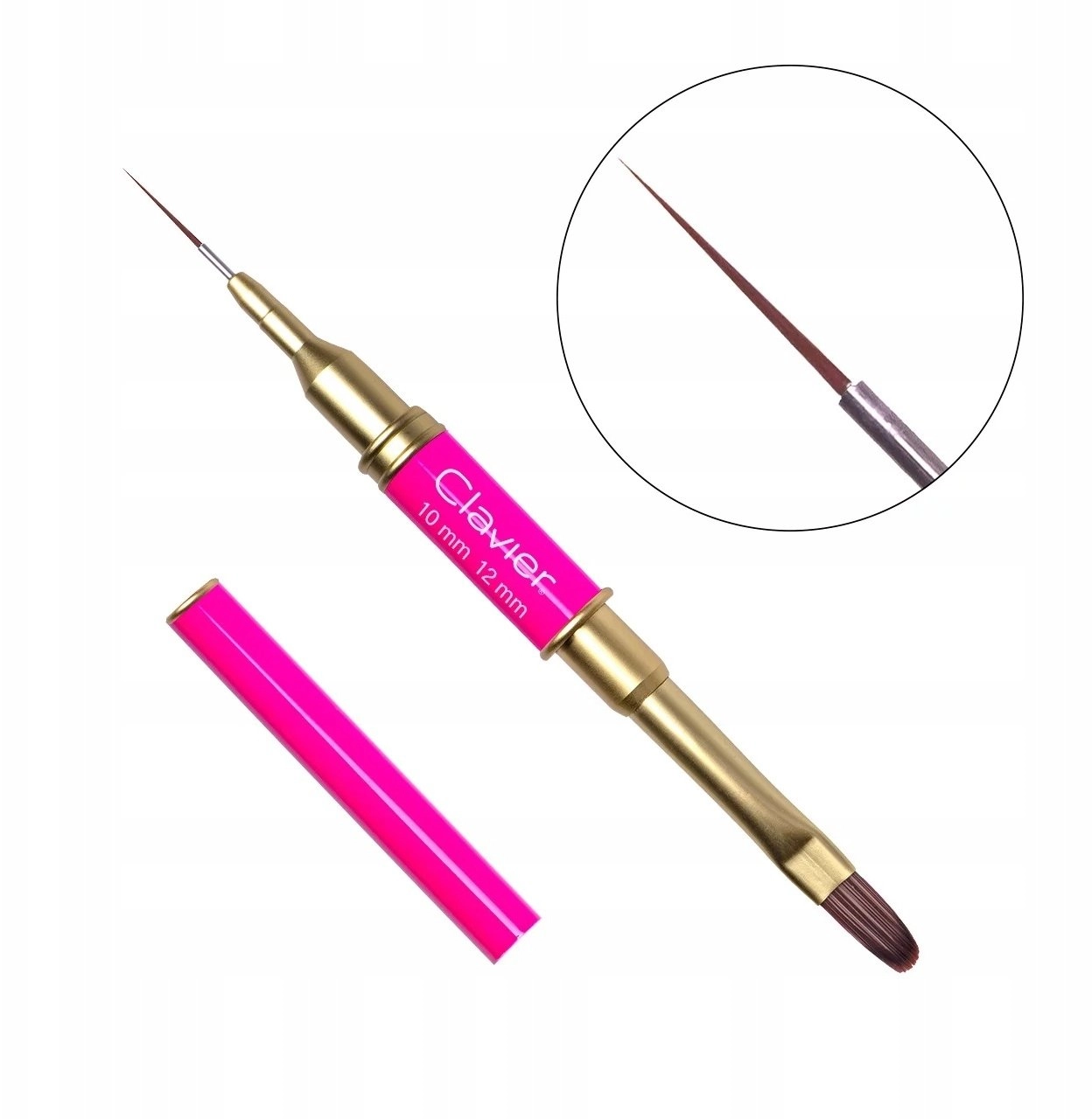 CLAVIER_Double-sided brush for decorations and gel