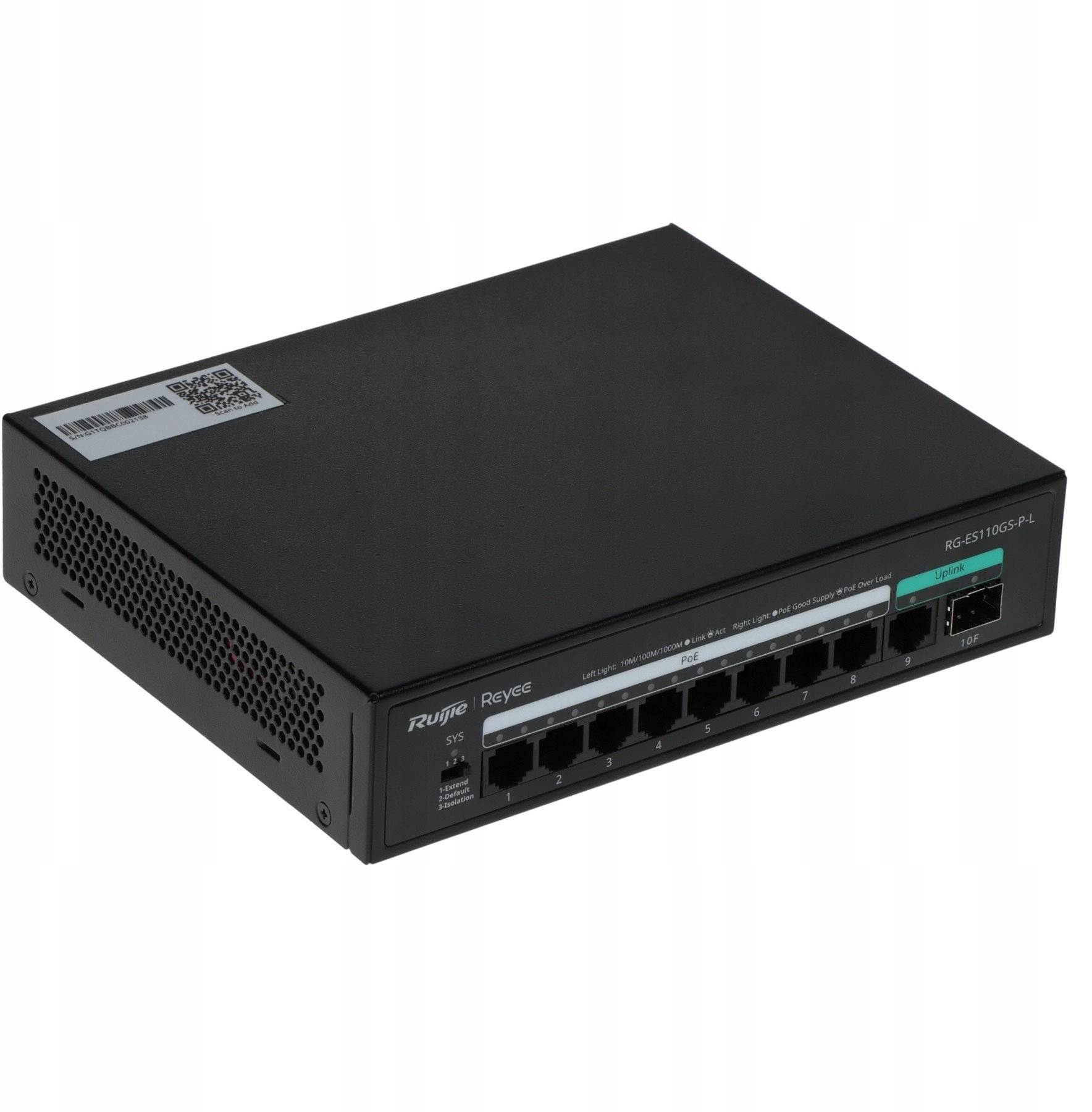 Switch POE 8-port SFP Reyee RG-ES110GS-P-L