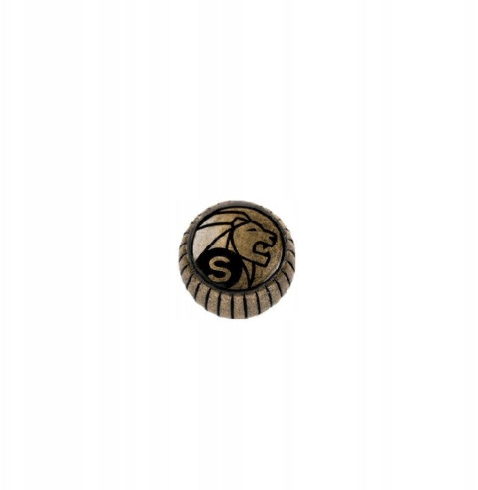 Antiqued chrome nut for grinders -