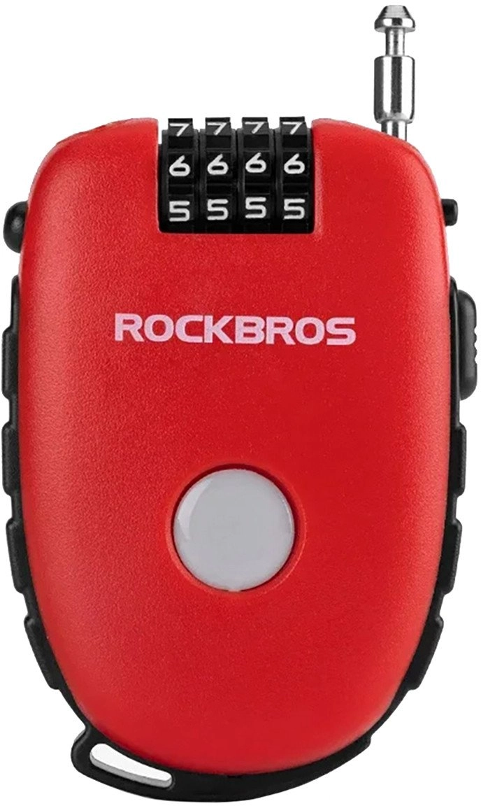 Bicycle lock clasp with retractable cable