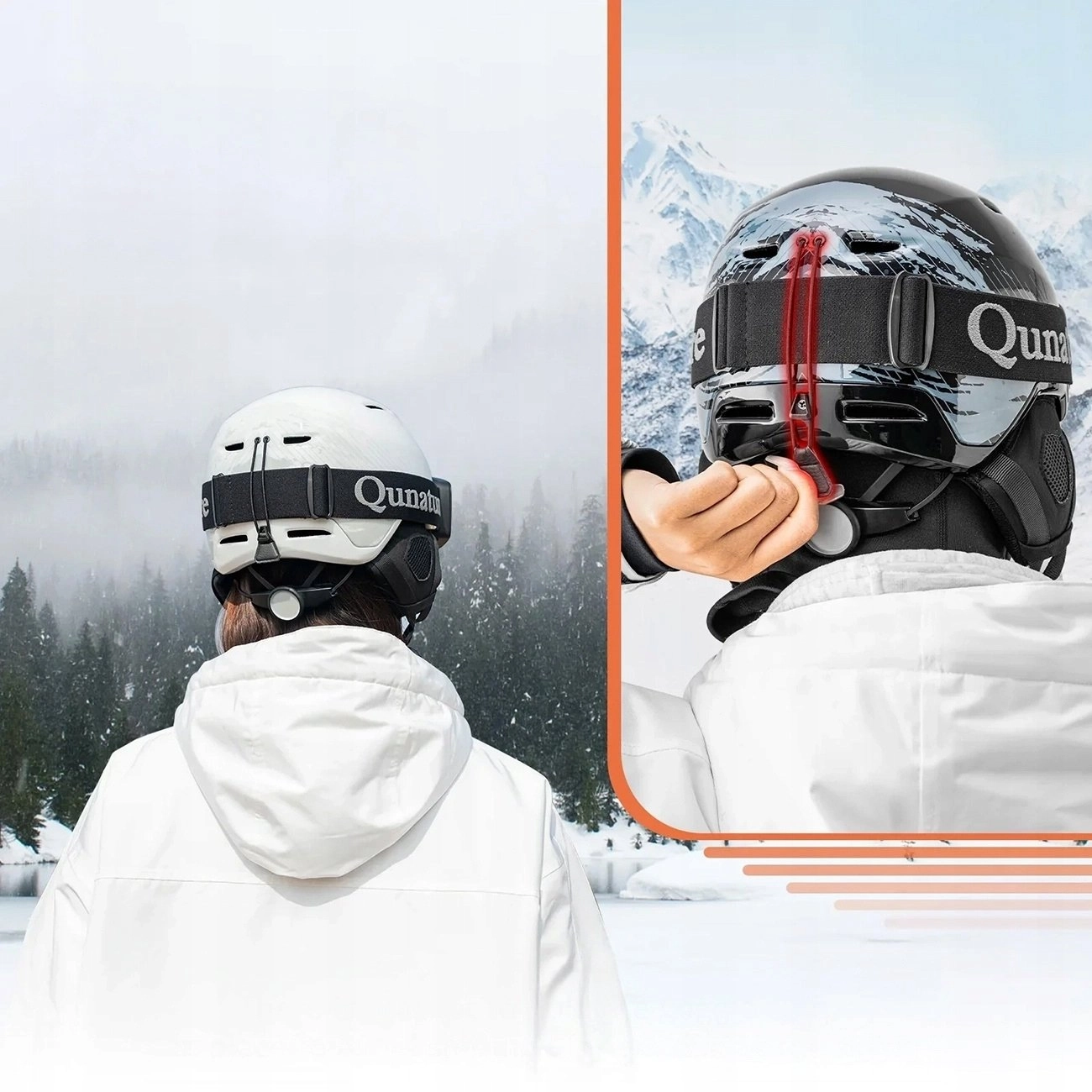 Qunature 10130003002 ski helmet with ear