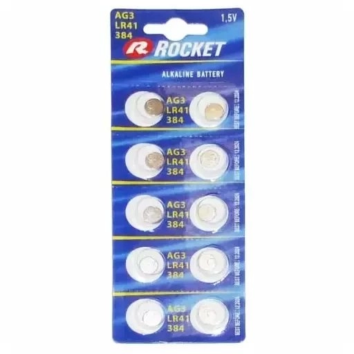 Rocket LR41 / AG3 battery blister