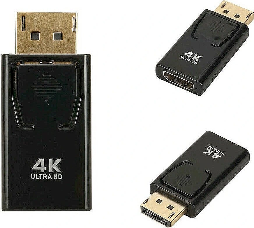 RoGer DisplayPort to HDMI Adapter 4K@30Hz