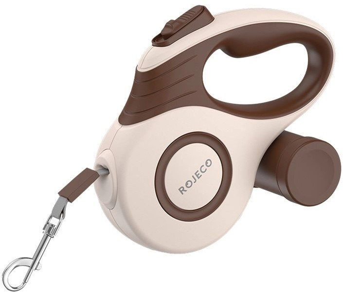 Rojeco A12 retractable leash 5m (brown)