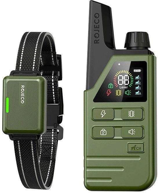 Training collar Rojeco DOG800 (green) RXGQFXYTY-21A21