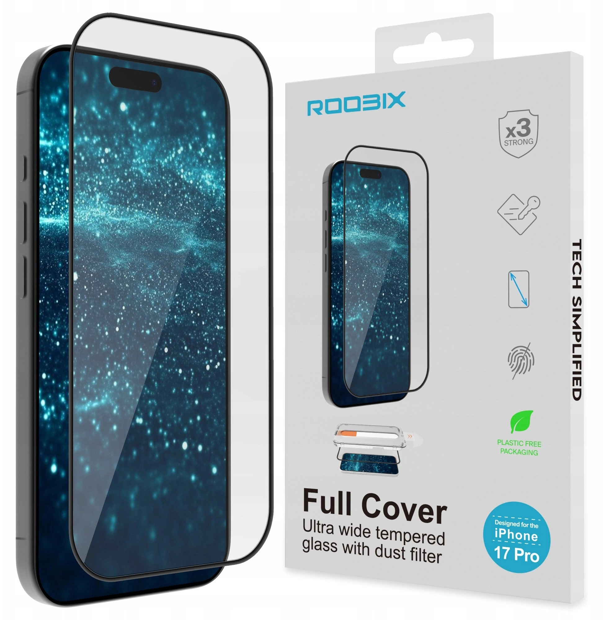 Roobix Full Cover glass for iPhone