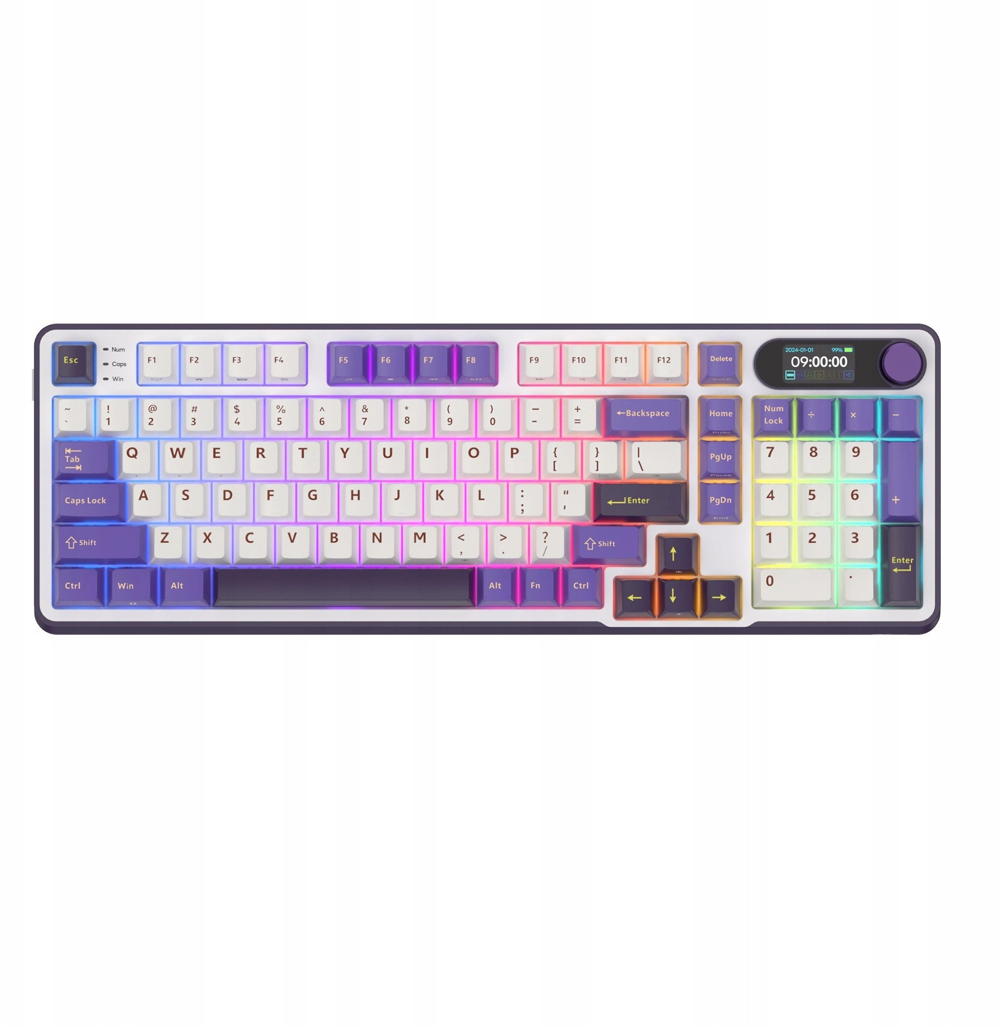 Royal Kludge RK-S98 RGB Blackberry belaidė
