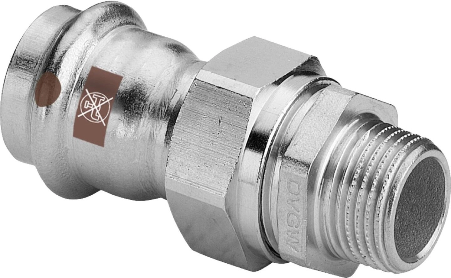 SANHA-NIROSAN-Stahl connector  noble  transitional d28x3/4 GZSANHA