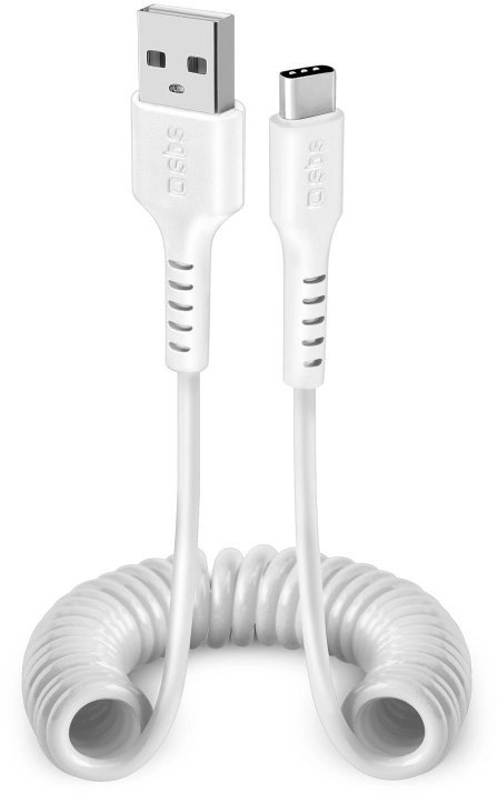 SBS USB zu USB-C Spiralkabel 1m