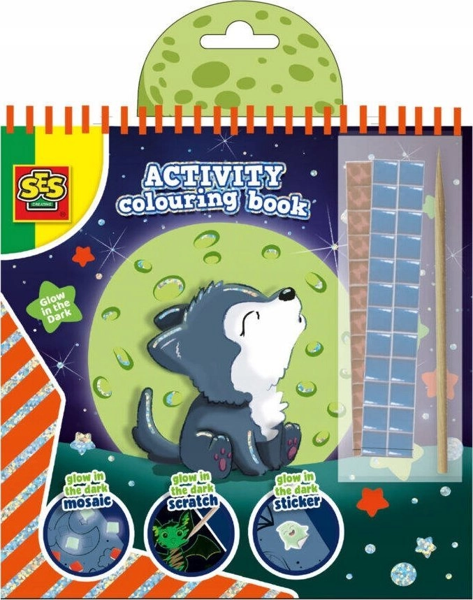 SES Coloring book glows in the